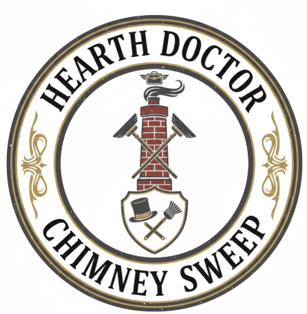 Hearth Doctor Chimney Sweep Logo